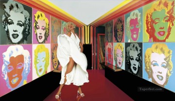 Abstracto famoso Painting - Marilyn Monroe Bailarina Artistas POP